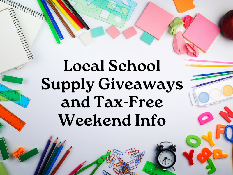 Local School Supply Giveaways 2025 and Tax-Free Weekend Info for Columbia,&nbsp;TN